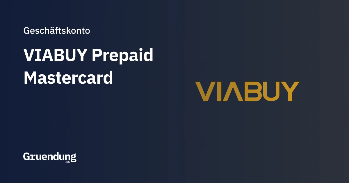 VIABUY Prepaid Mastercard Geschäftskonto im Vergleich